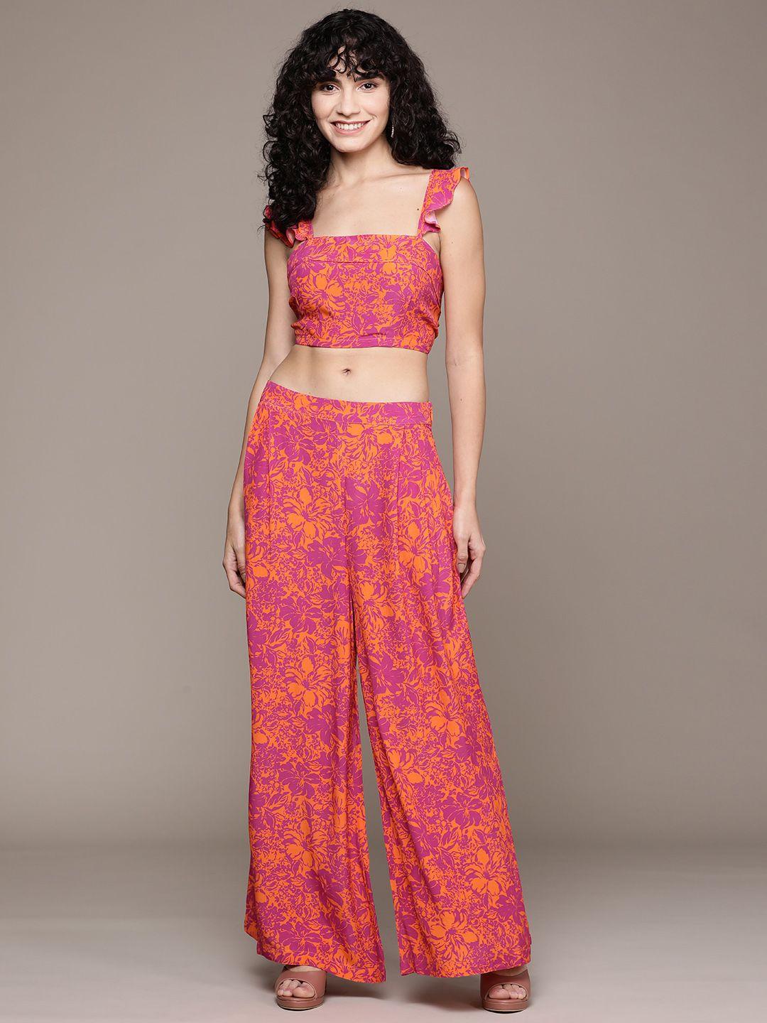 label ritu kumar women printed co-ords