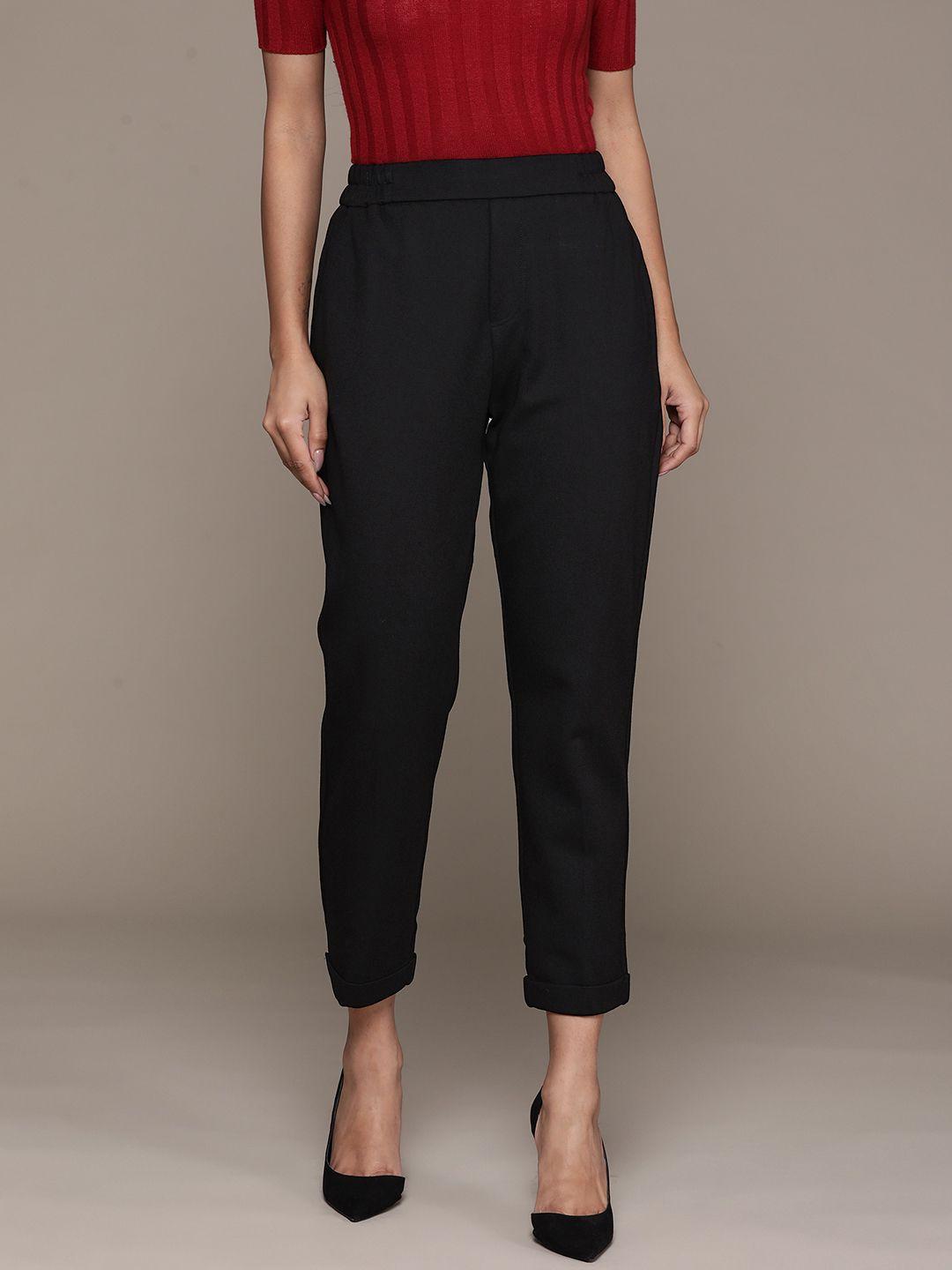 label ritu kumar women tapered fit trousers