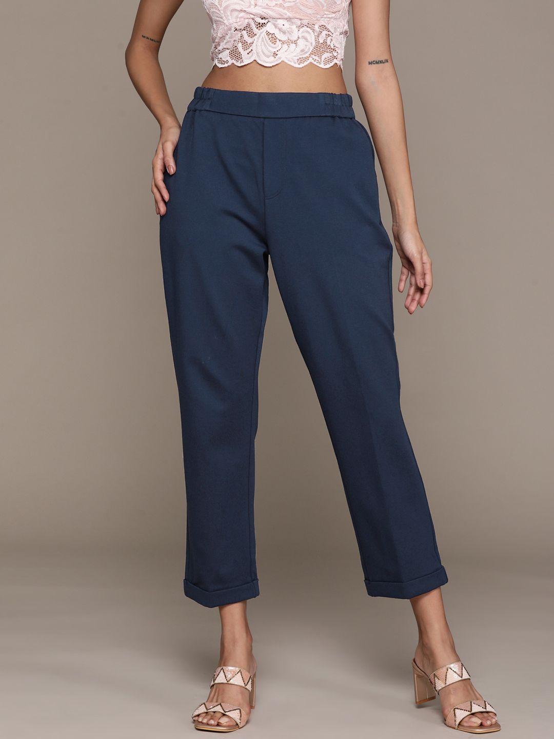 label ritu kumar women tapered fit trousers