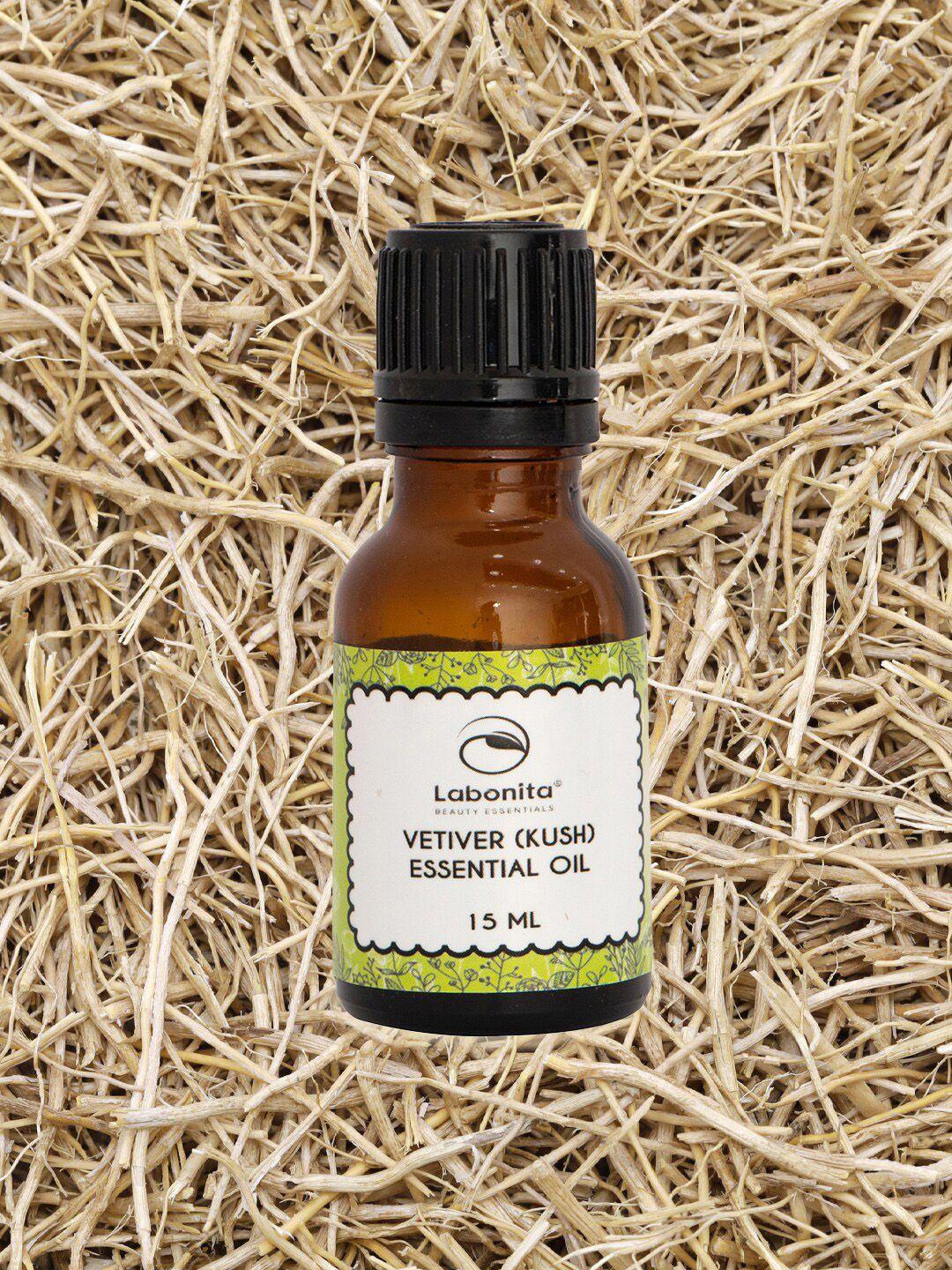 labonita transparent  natural vetiver essential oil (kush) 15 ml