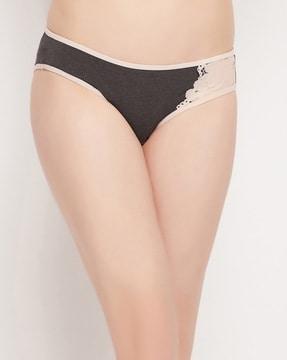 lace hipster panties with elasticated waist