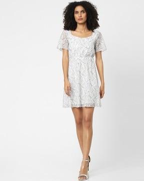 lace a-line dress