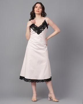 lace a-line dress