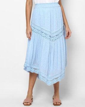 lace a-line skirt