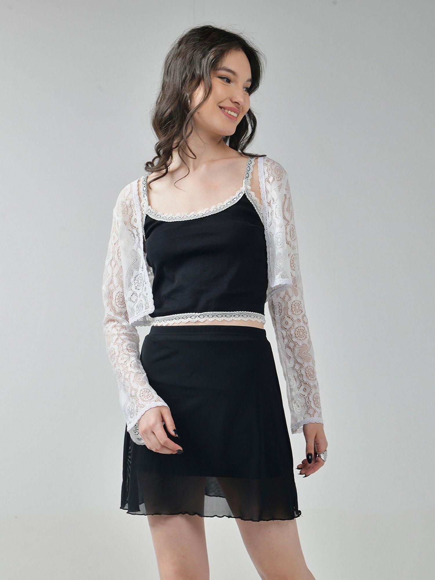 lace beach shrug