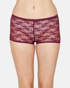 lace boyshorts with elasticated waist