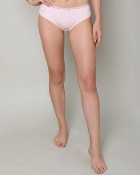 lace briefs with elasticated waist