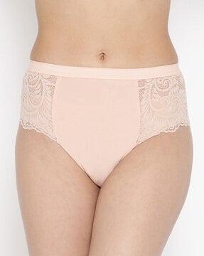 lace briefs with elasticated waistband