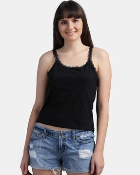 lace cotton camisole