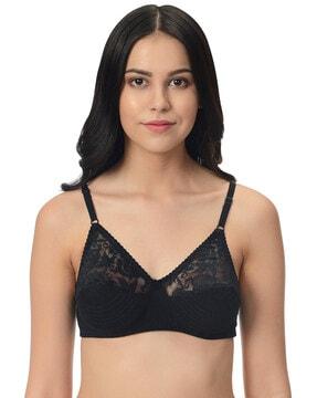 lace full-coverage non-padded bra