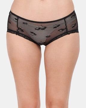 lace half-coverage hipster panties