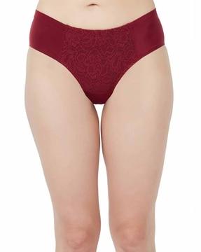 lace high-waist brief panties