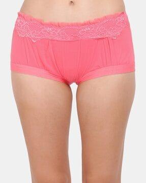 lace hipster with elasticated waist