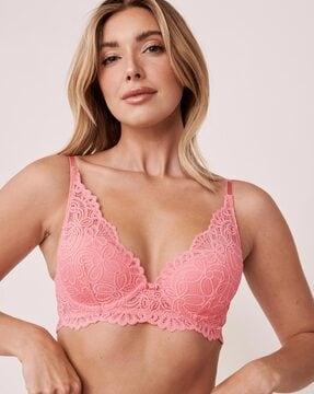 lace lightly-padded bra