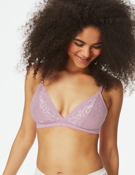 lace lightly-padded bra