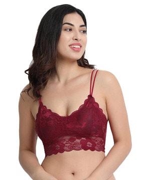 lace lightly-padded bra