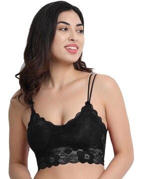 lace lightly-padded bra