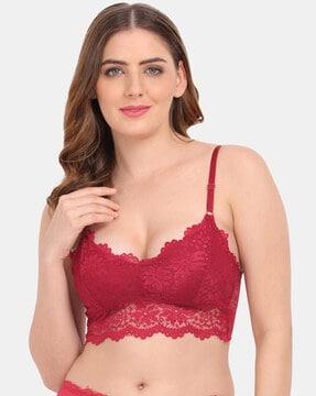 lace lightly padded bralette