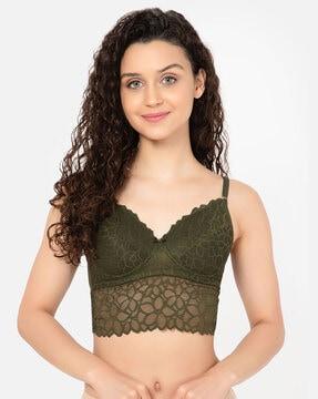 lace lightly-padded bralette