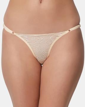 lace low-rise thongs