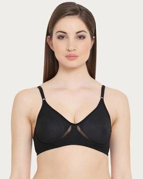 lace non-padded bra with adjustable straps