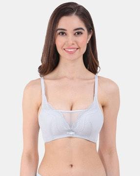 lace non-padded t-shirt bra