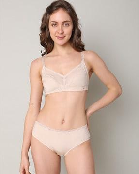 lace non-padded t-shirt bra