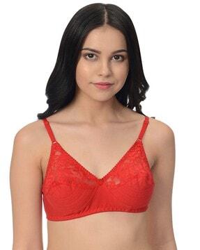 lace non-wired non-padded bra