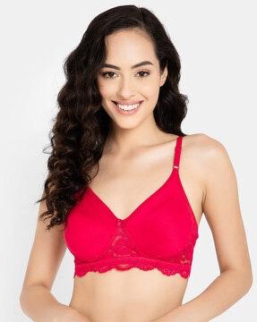 lace non-wired t-shirt bra