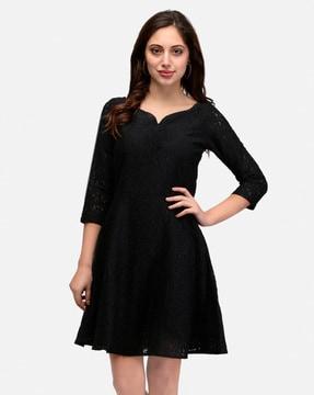 lace skater dress