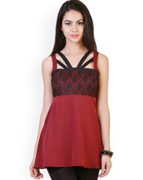 lace sleeveless top