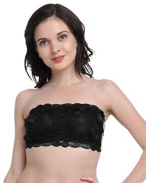 lace strapless tube bra