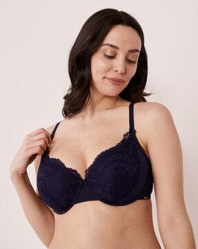 lace under-wired lightly padded bra