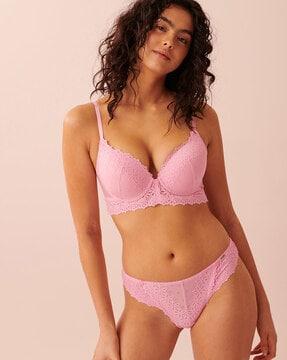 lace underwire push-up bra