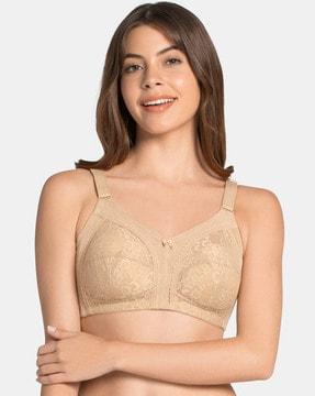 lace underwired bra with adjustable strap