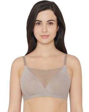 lace underwired lightly-padded bra