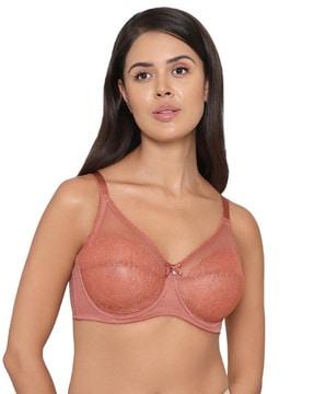 lace underwired non-padded t-shirt bra