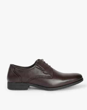 lace-up formal derby shoes