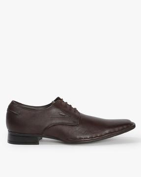 lace-up formal derby shoes