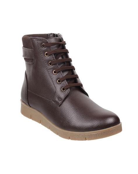 lace-up mid-calf length boots