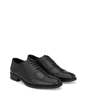 lace-up brogues with cutwork