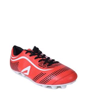 lace-up football shoes