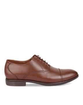 lace-up oxfords with genuine leather upper