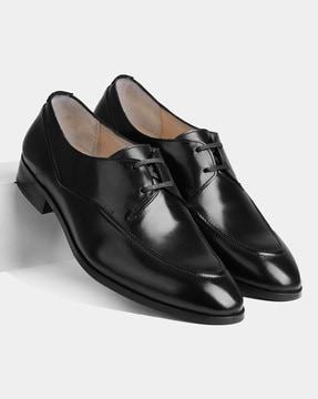 lace-up round-toe formal shoes