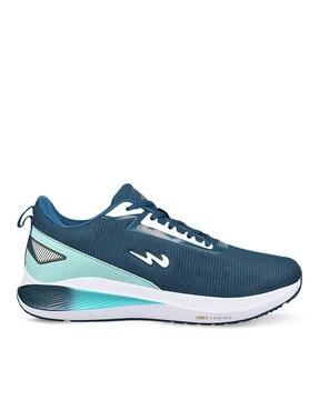 lace-up running shoes