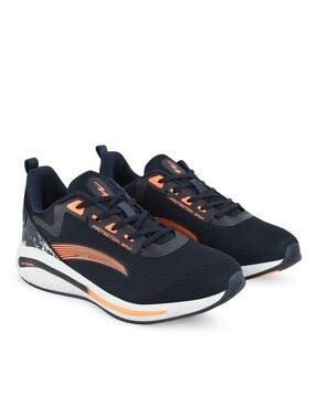 lace-up running shoes