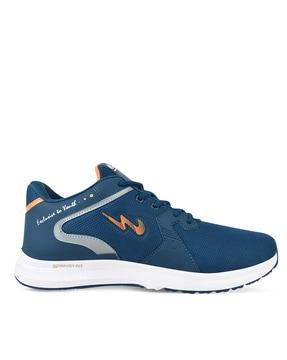 lace-up running shoes