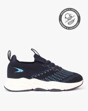 lace-up running shoes