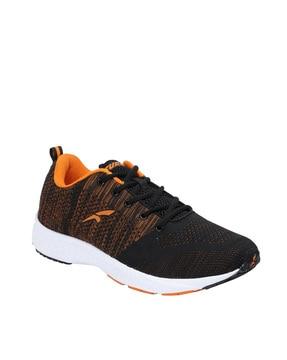 lace-up running shoes