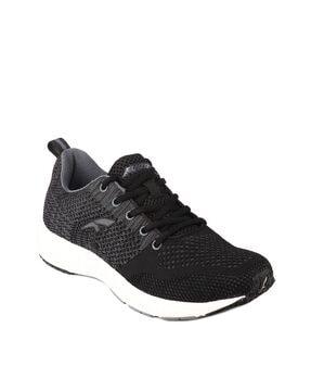 lace-up running shoes